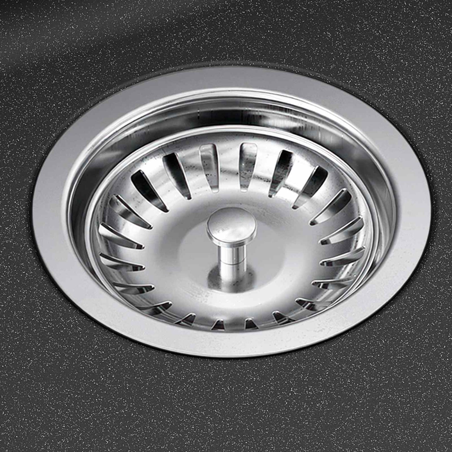 Kitchen Sink with Drainer Granite 57.5 x 46 x 28 cm Graphite