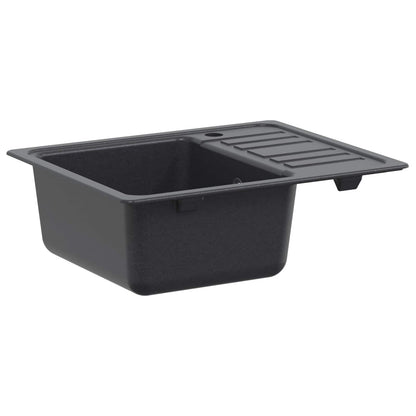 Kitchen Sink with Drainer Granite 57.5 x 46 x 28 cm Graphite