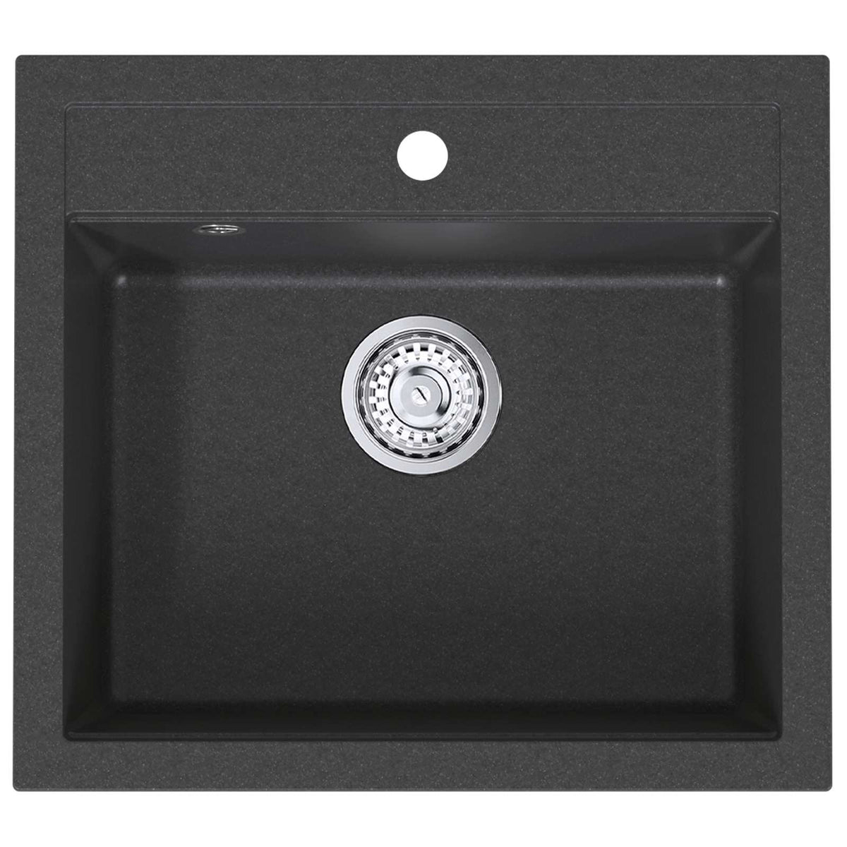 Kitchen Sink Single Basin Granite 60 x 51 x 30.5 cm Graphite