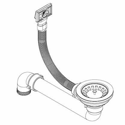 Kitchen Sink Single Basin Granite 77 x 49 x 20.5 cm Graphite