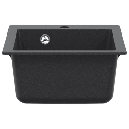 Kitchen Sink Single Basin Granite 42.5 x 50 x 31 cm Graphite