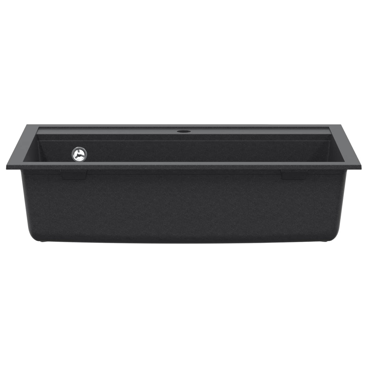 Kitchen Sink Single Basin Granite 79.5 x 50.5 x 20 cm Graphite