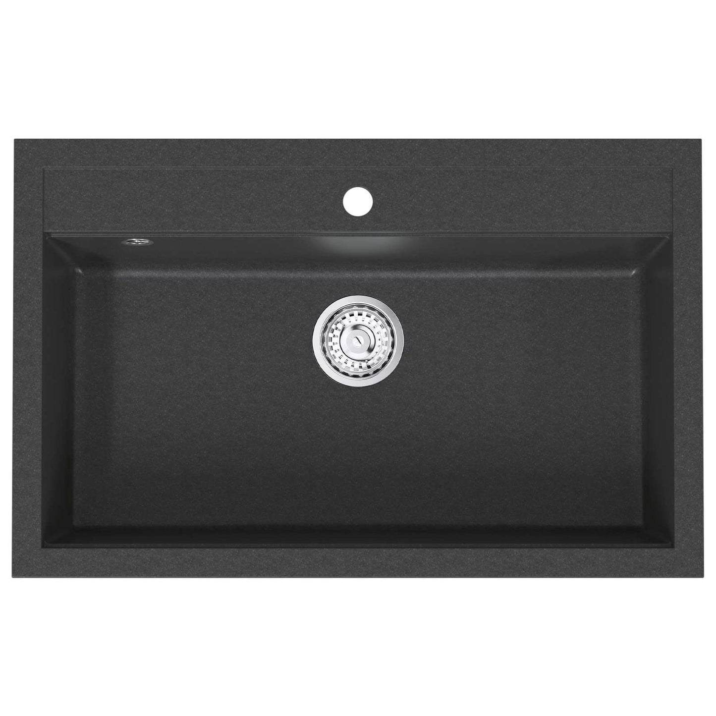 Kitchen Sink Single Basin Granite 79.5 x 50.5 x 20 cm Graphite