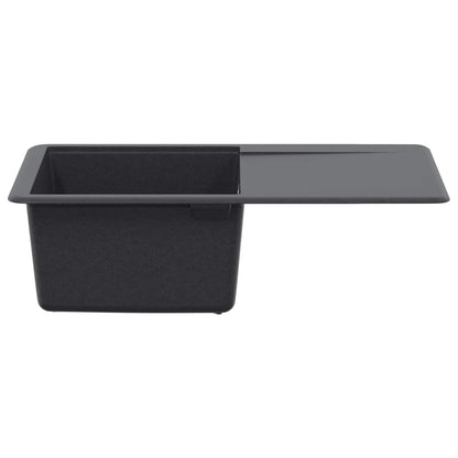 Kitchen Sink Single Basin Granite 67 x 46 x 19 cm Graphite