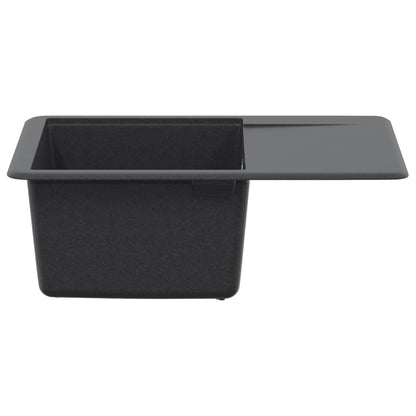 Kitchen Sink Single Basin Granite 56 x 46 x 19 cm Graphite