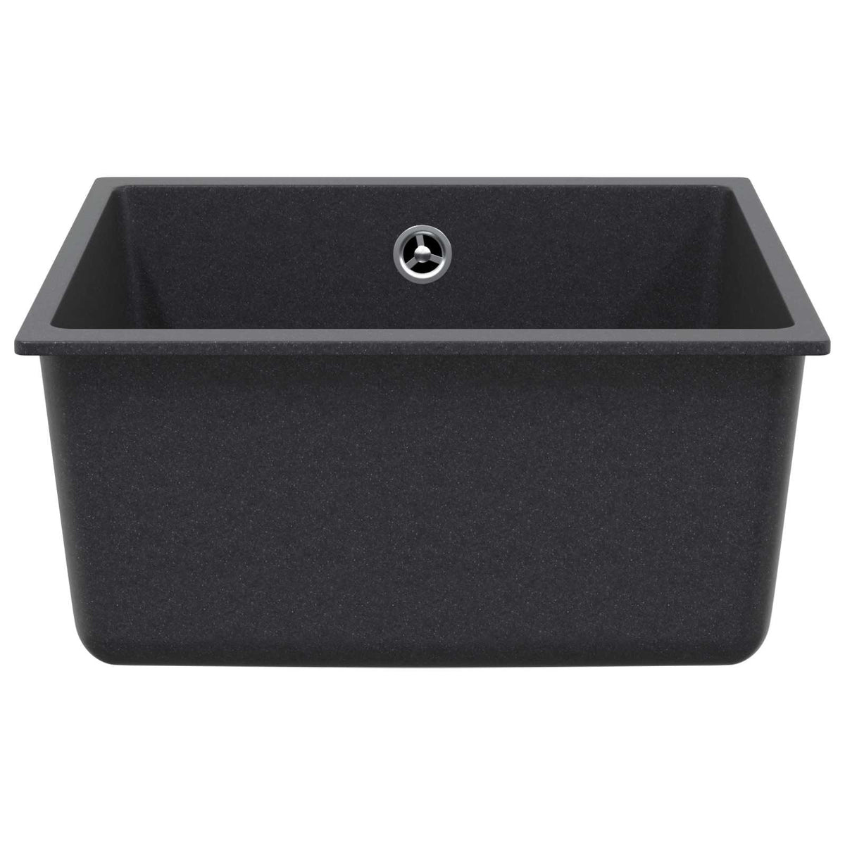 Kitchen Sink Single Basin Granite 43 x 46 x 20 cm Graphite