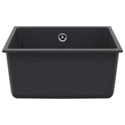 Kitchen Sink Single Basin Granite 43 x 46 x 20 cm Graphite
