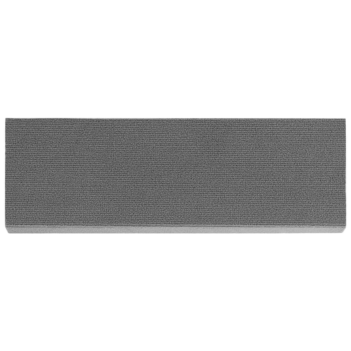 Stair Mats 15 pcs 65 x 21 x 4 cm Light Grey Polyester