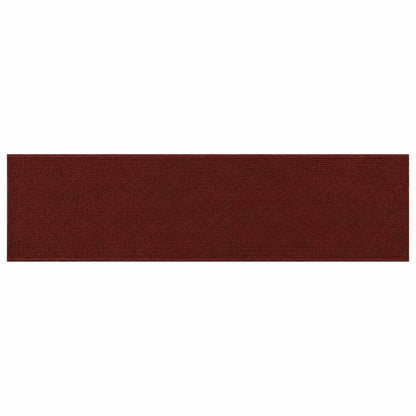 Stair Mats 15 pcs 76 x 20 cm Burgundy Polyester Rectangular