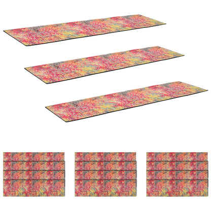 Stair Mats 15 pcs 76 x 20 cm Multicolour Polyester Rectangular