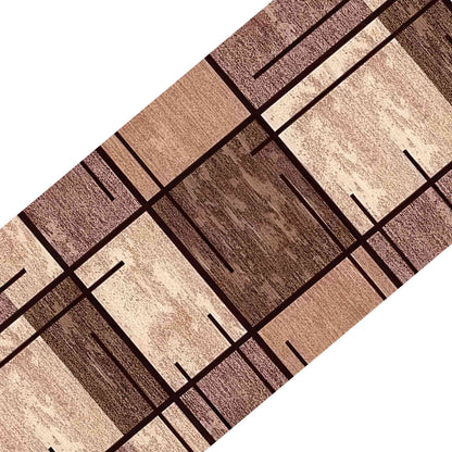 Stair Mats 15 pcs 76 x 20 cm Brown Polyester Rectangular