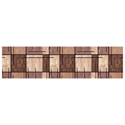Stair Mats 15 pcs 76 x 20 cm Brown Polyester Rectangular