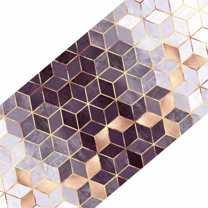 Stair Mats 15 pcs 76 x 20 cm Honeycomb Pattern Polyester