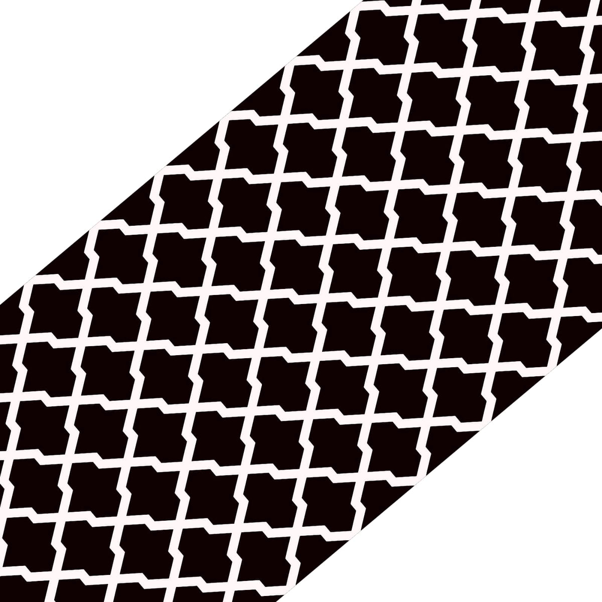 Stair Mats 15 pcs 76 x 20 cm Black and White Polyester