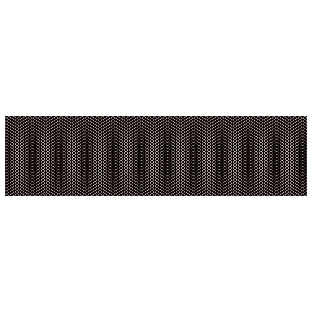 Stair Mats 15 pcs 76 x 20 cm Black Mesh Pattern Polyester