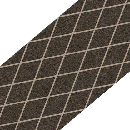 Stair Mats 15 pcs 76 x 20 cm Black Diamond Pattern Polyester