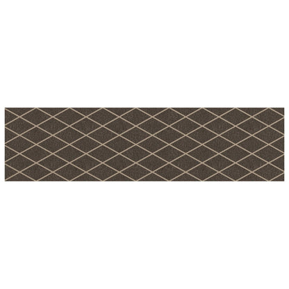 Stair Mats 15 pcs 76 x 20 cm Black Diamond Pattern Polyester