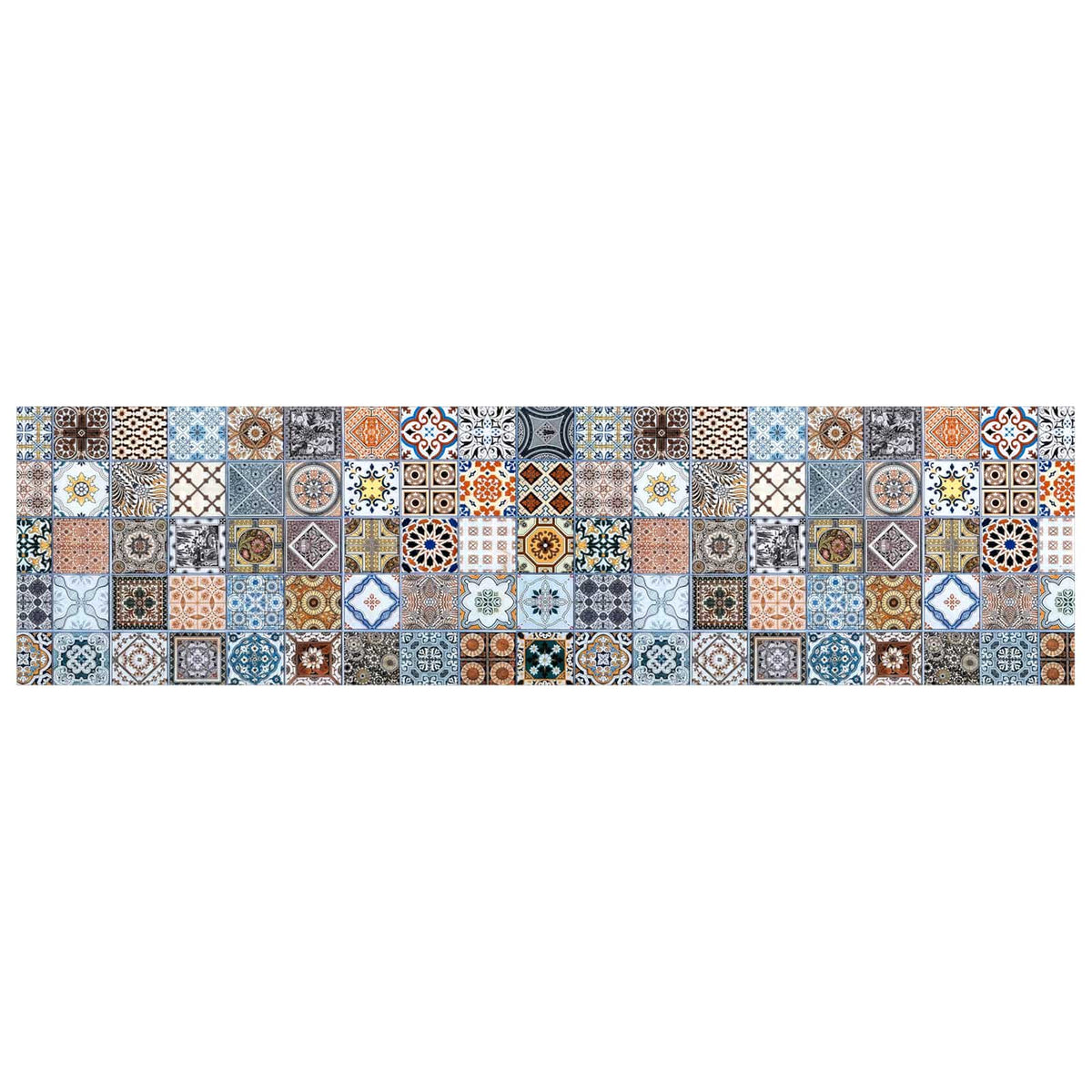 Stair Mats 15 pcs 76 x 20 cm Blue Polyester Rectangular