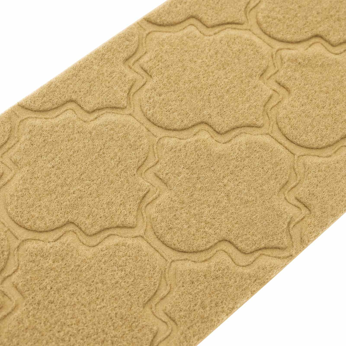 Stair Mats 15 pcs 76 x 20 cm Beige Polyester Rectangular