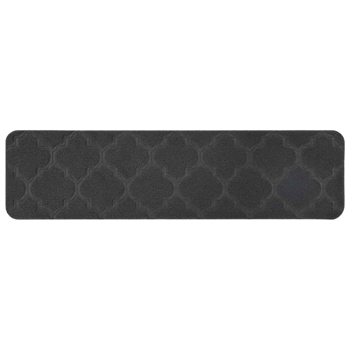 Stair Mats 15 pcs 76 x 20 cm Dark Grey Polyester Rectangular