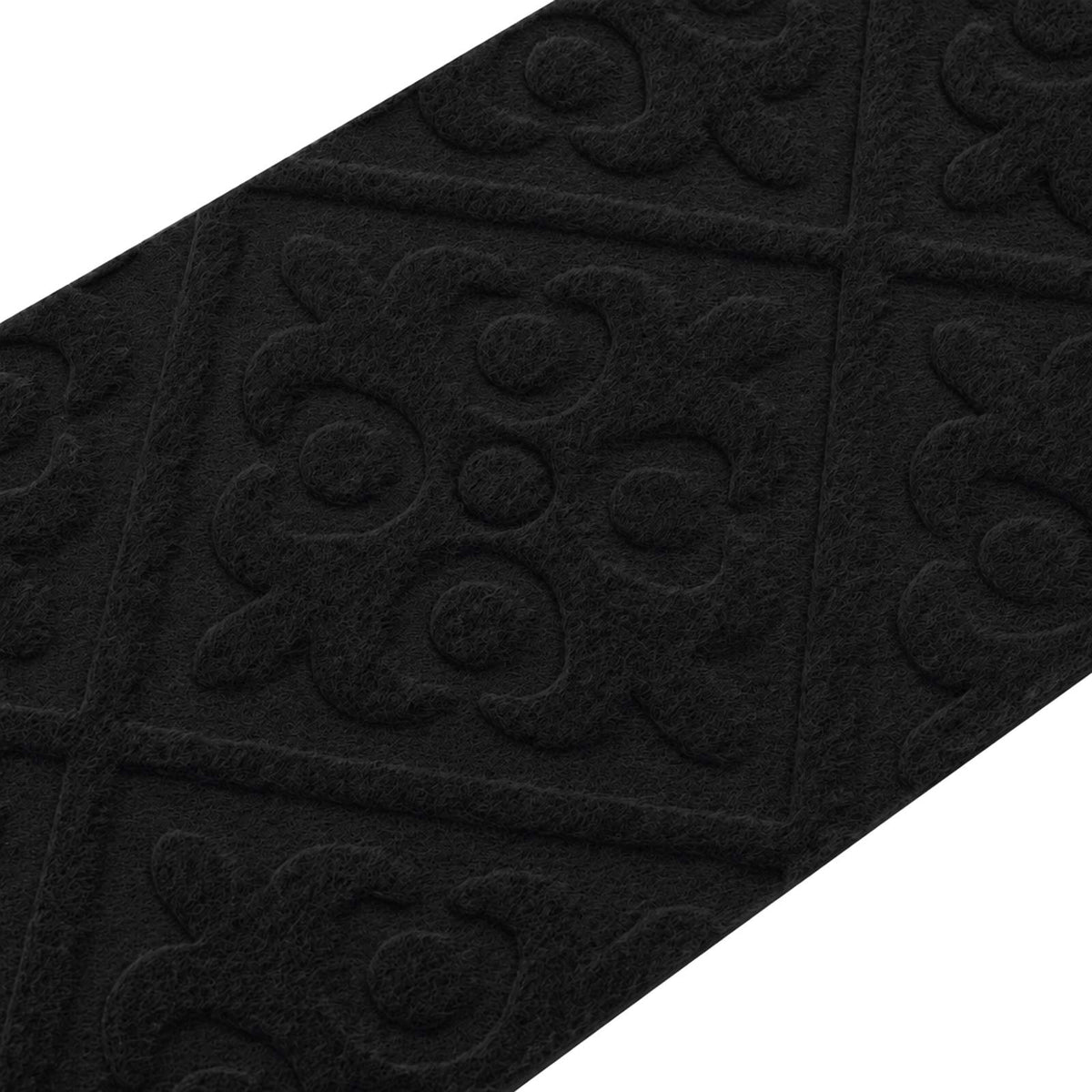 Stair Mats 15 pcs 76 x 20 cm Black Polyester Rectangular