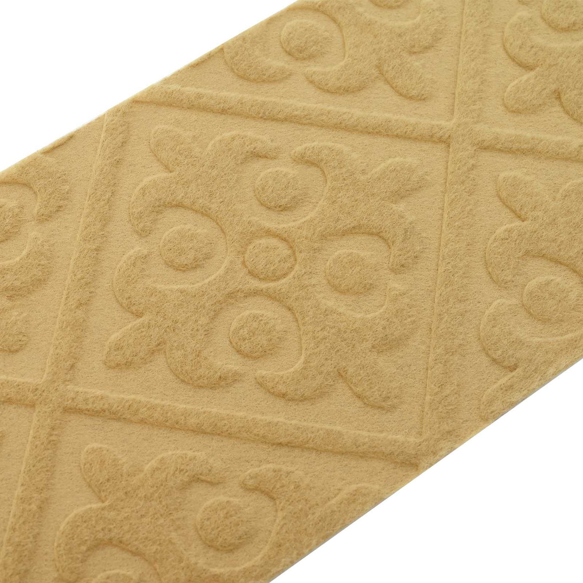 Stair Mats 15 pcs 76 x 20 cm Beige Polyester Rectangular