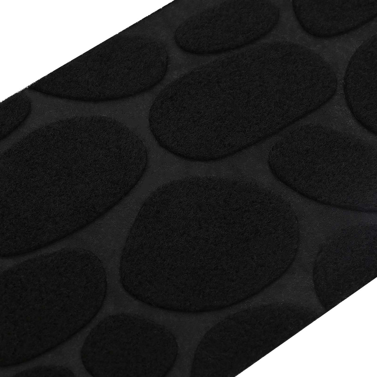 Stair Mats 15 pcs 76 x 20 cm Black Polyester Rectangular