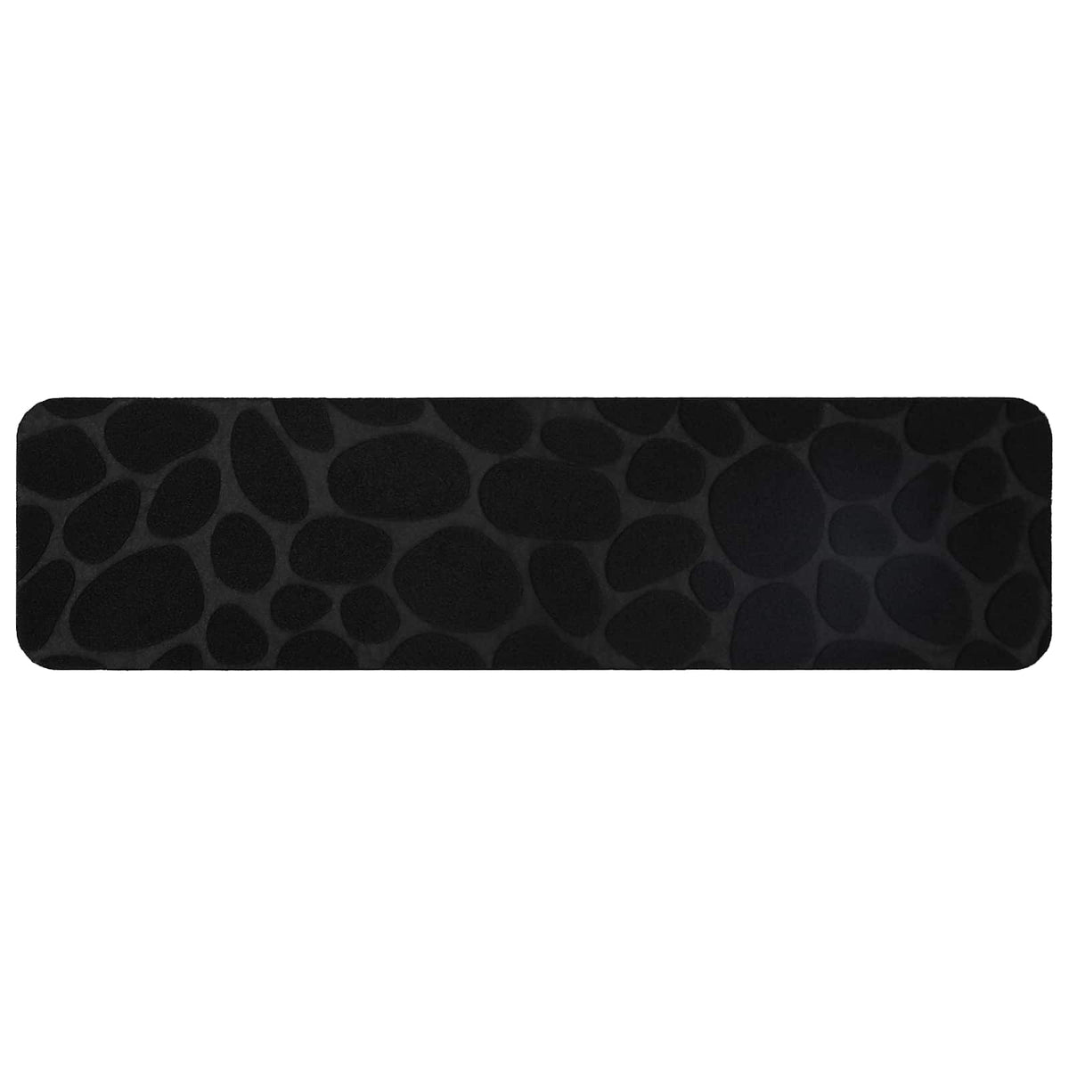Stair Mats 15 pcs 76 x 20 cm Black Polyester Rectangular
