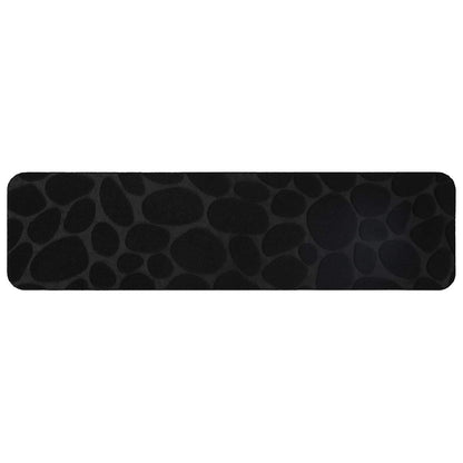 Stair Mats 15 pcs 76 x 20 cm Black Polyester Rectangular