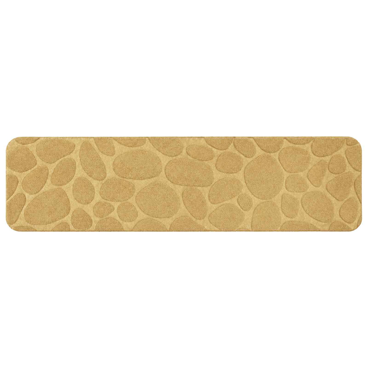 Stair Mats 15 pcs 76 x 20 cm Beige Polyester Rectangular