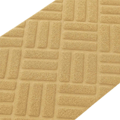 Stair Mats 15 pcs 76 x 20 cm Beige Polyester Rectangular