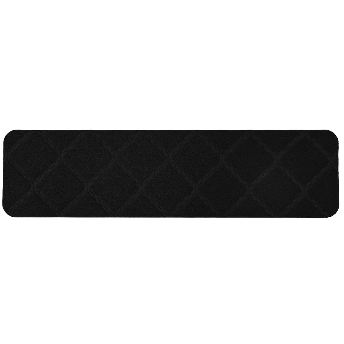 Stair Mats 15 pcs 76 x 20 cm Black Polyester Rectangular