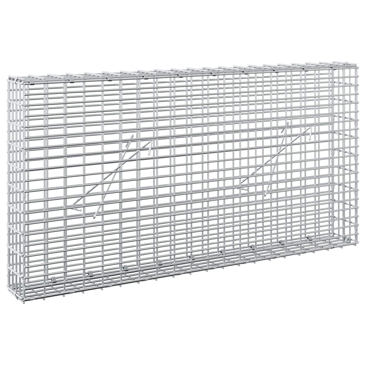 Gabion with 3.5 mm Wire and 5x2.5 cm Mesh 100x10x50 cm
