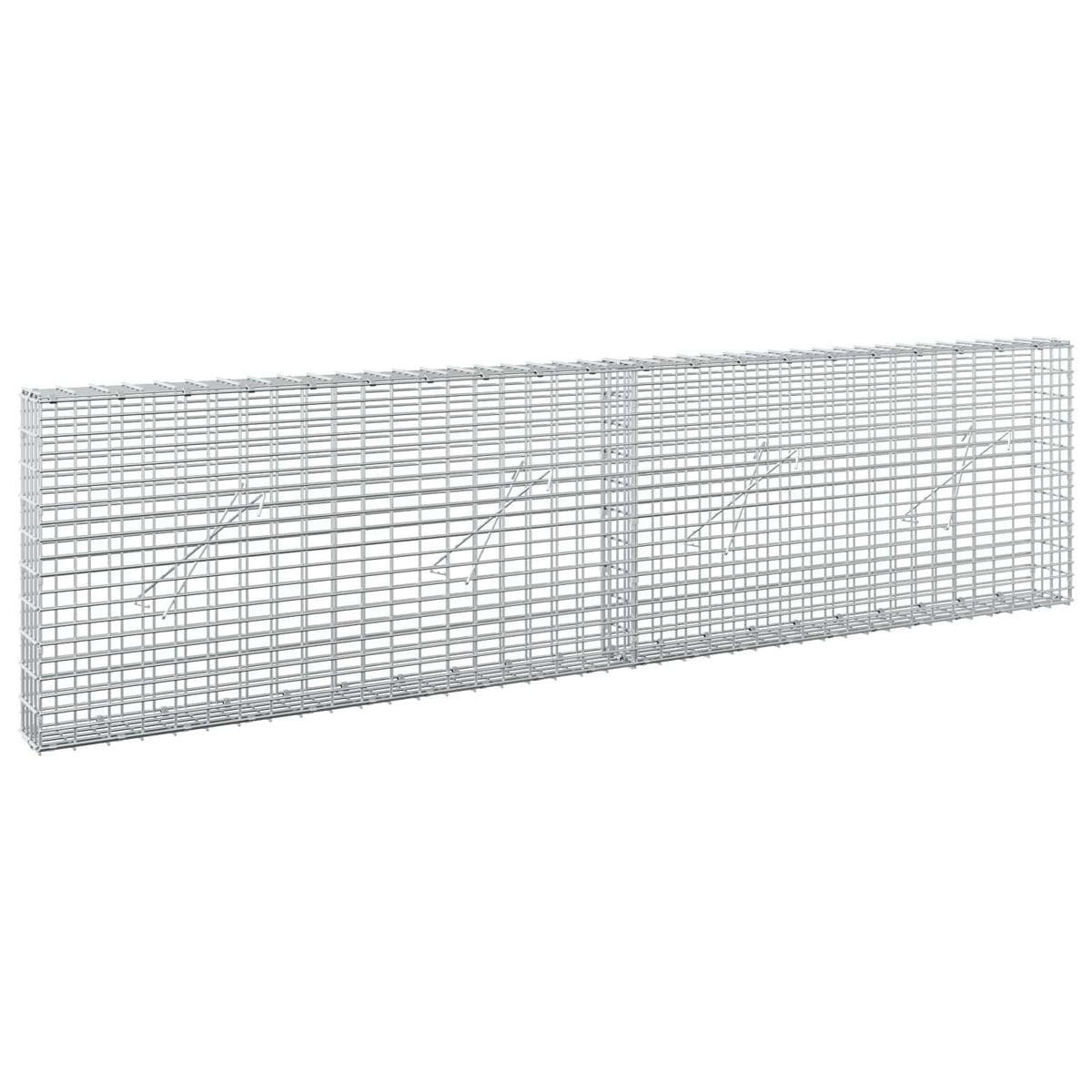 Gabion with 3.5 mm Wire and 5x2.5 cm Mesh 200x10x50 cm