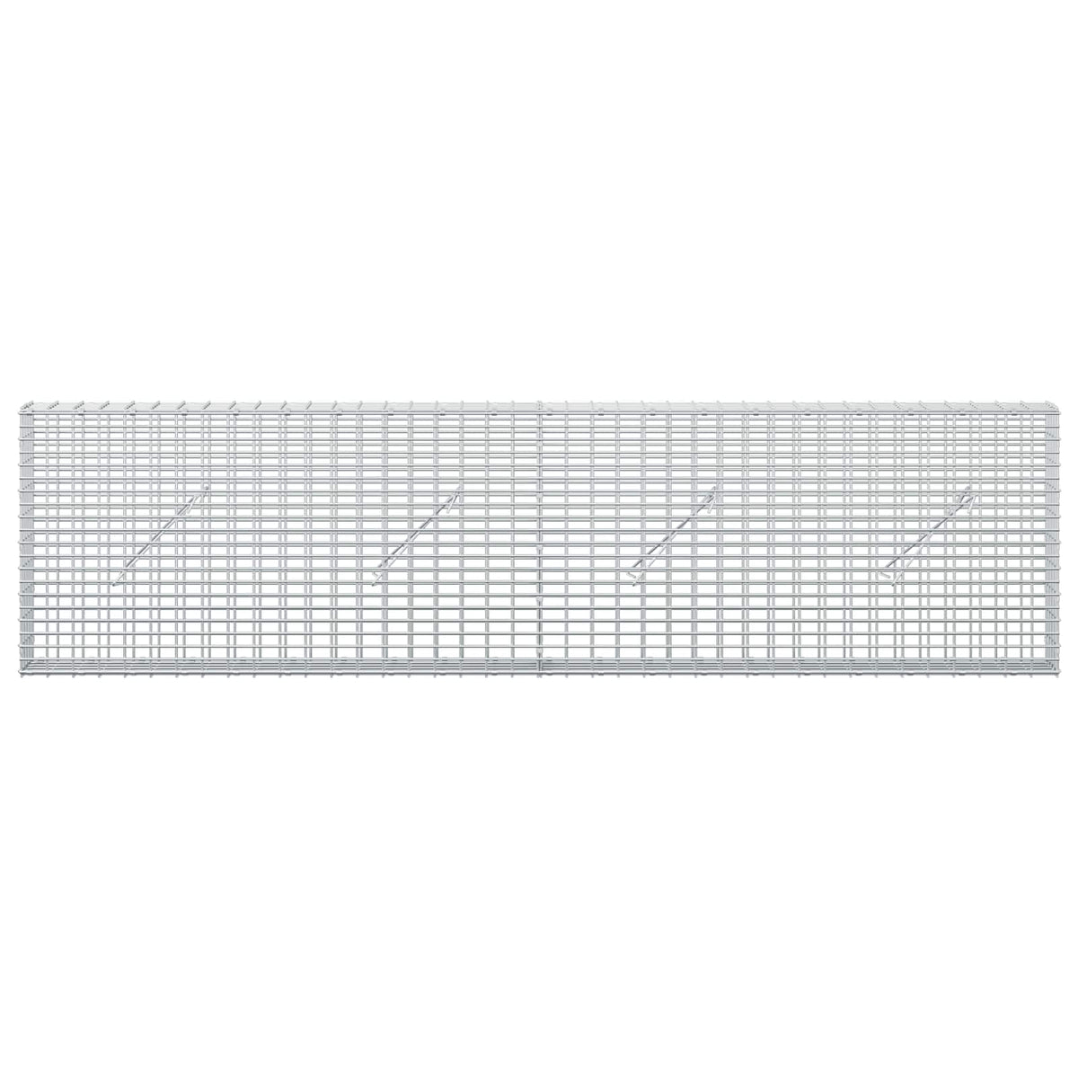 Gabion with 3.5 mm Wire and 5x2.5 cm Mesh 200x10x50 cm