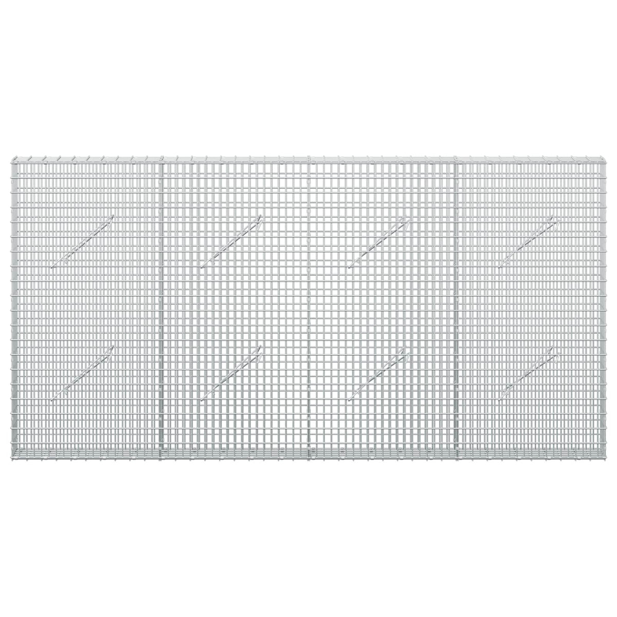 Gabion with 3.5 mm Wire and 5x2.5 cm Mesh 200x10x100 cm