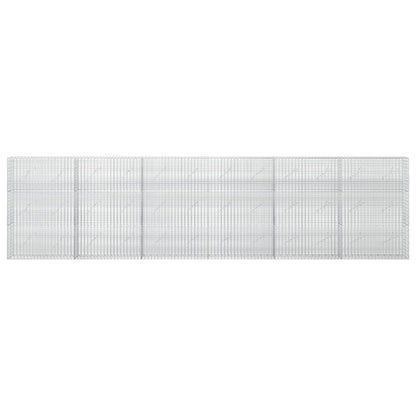 Gabion with 3.5 mm Wire and 5x2.5 cm Mesh 600x10x150 cm