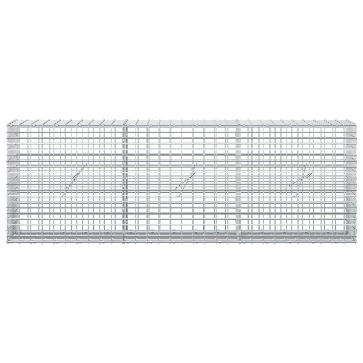 Gabion with 3.5 mm Wire and 5x2.5 cm Mesh 150x20x50 cm