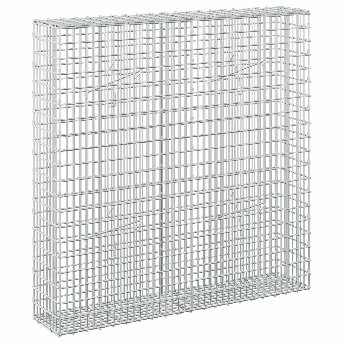 Gabion with 3.5 mm Wire and 5x2.5 cm Mesh 100x20x100 cm