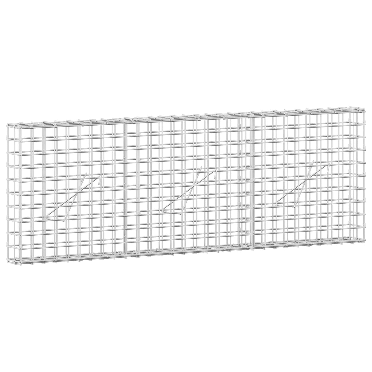 Gabion with 3.5 mm Wire and 5x5 cm Mesh 150x10x50 cm