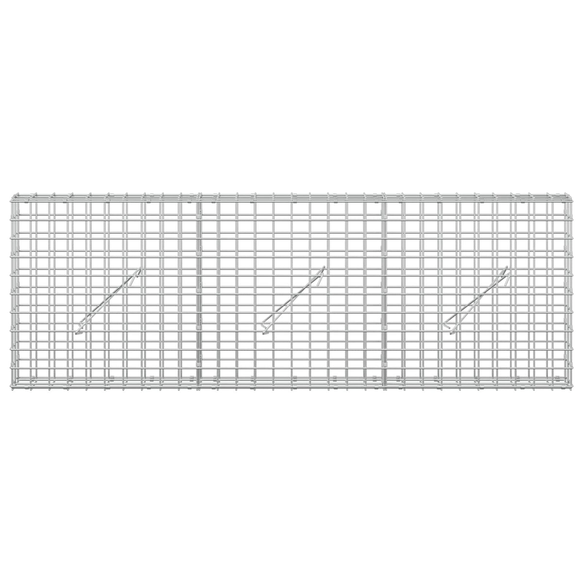 Gabion with 3.5 mm Wire and 5x5 cm Mesh 150x10x50 cm