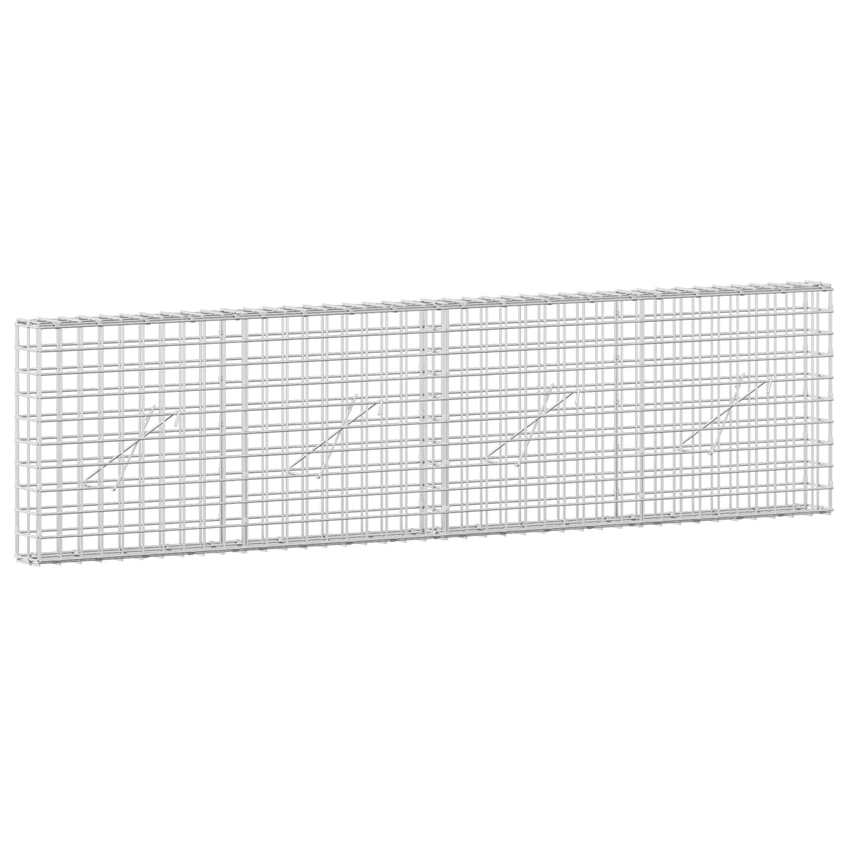 Gabion with 3.5 mm Wire and 5x5 cm Mesh 200x10x50 cm