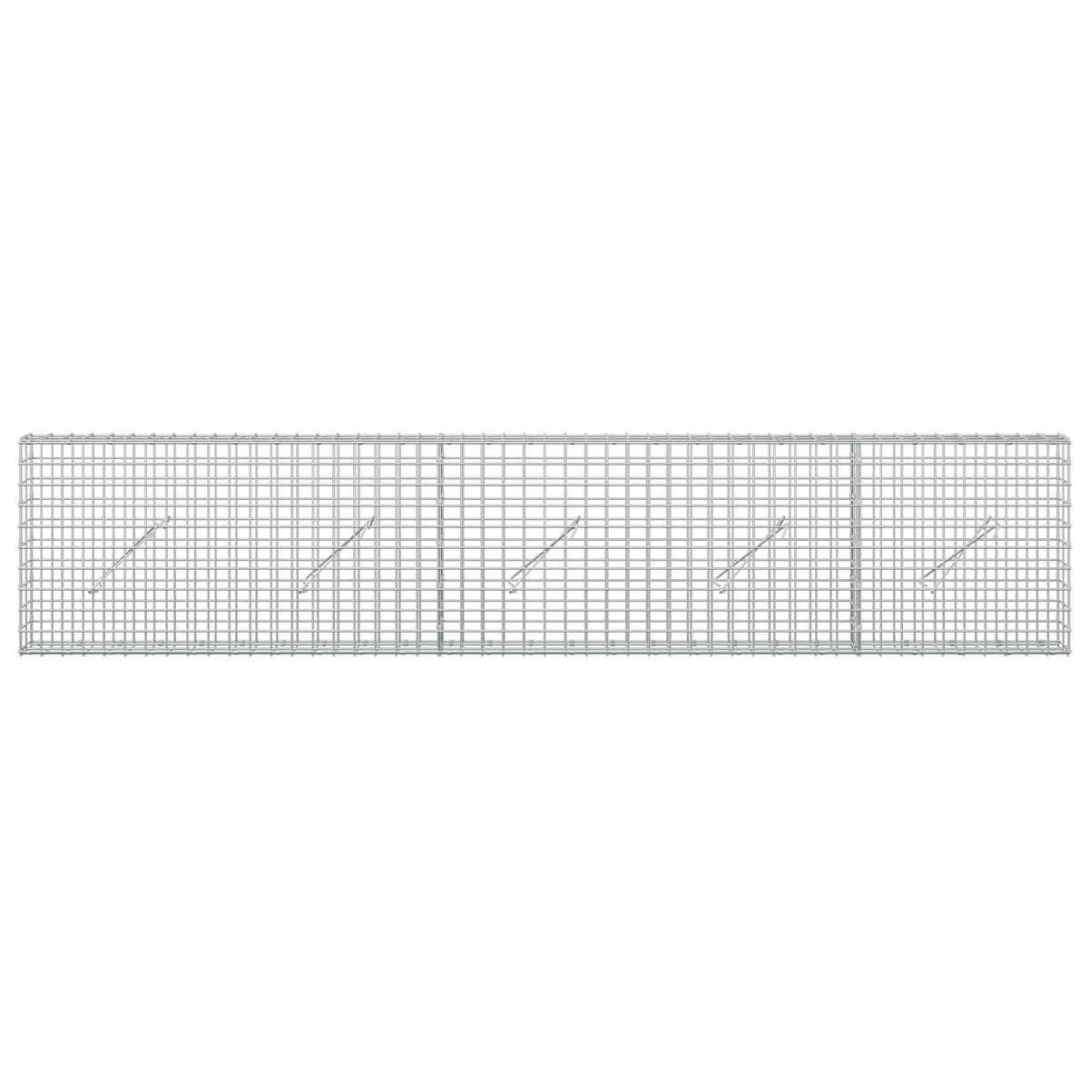 Gabion with 3.5 mm Wire and 5x5 cm Mesh 250x10x50 cm