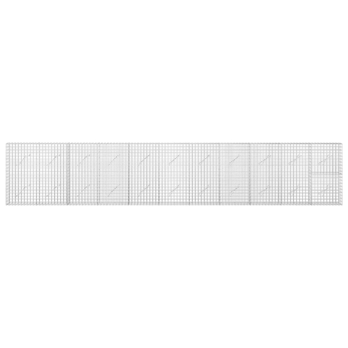 Gabion with 3.5 mm Wire and 5x5 cm Mesh 550x10x100 cm