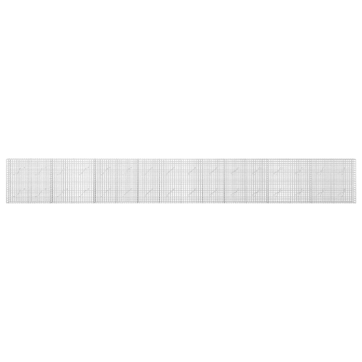 Gabion with 3.5 mm Wire and 5x5 cm Mesh 800x10x100 cm