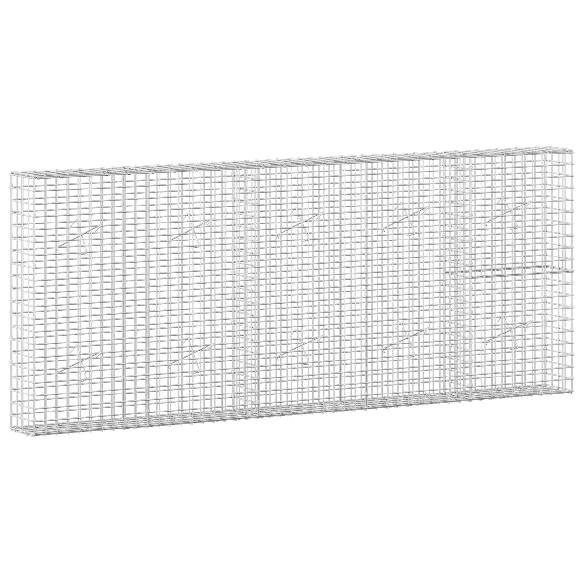 Gabion with 3.5 mm Wire and 5x5 cm Mesh 250x20x100 cm