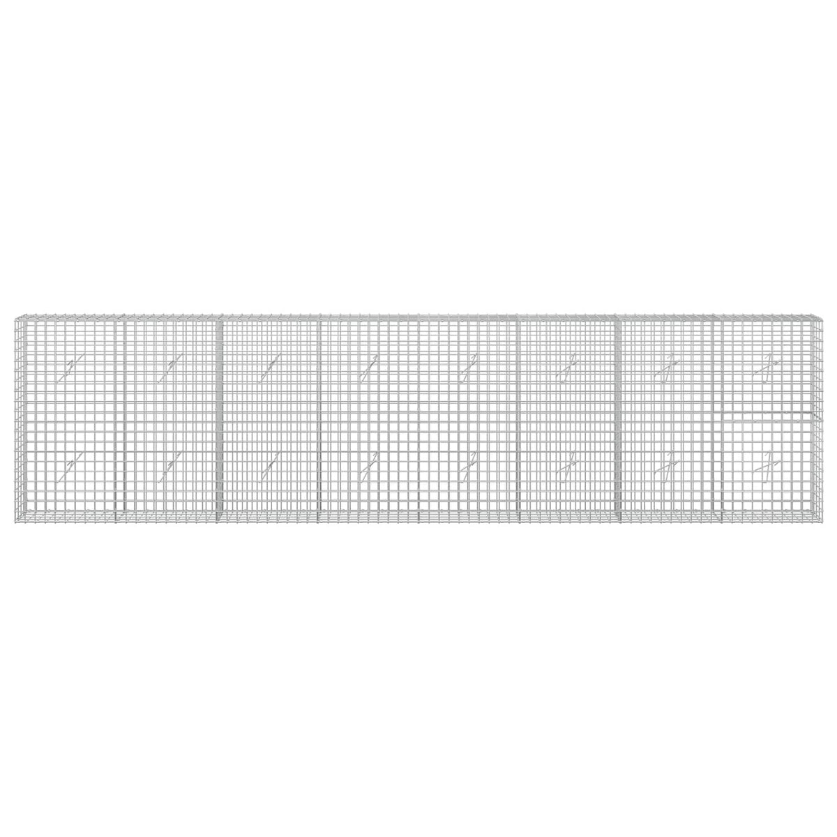 Gabion with 3.5 mm Wire and 5x5 cm Mesh 400x20x100 cm