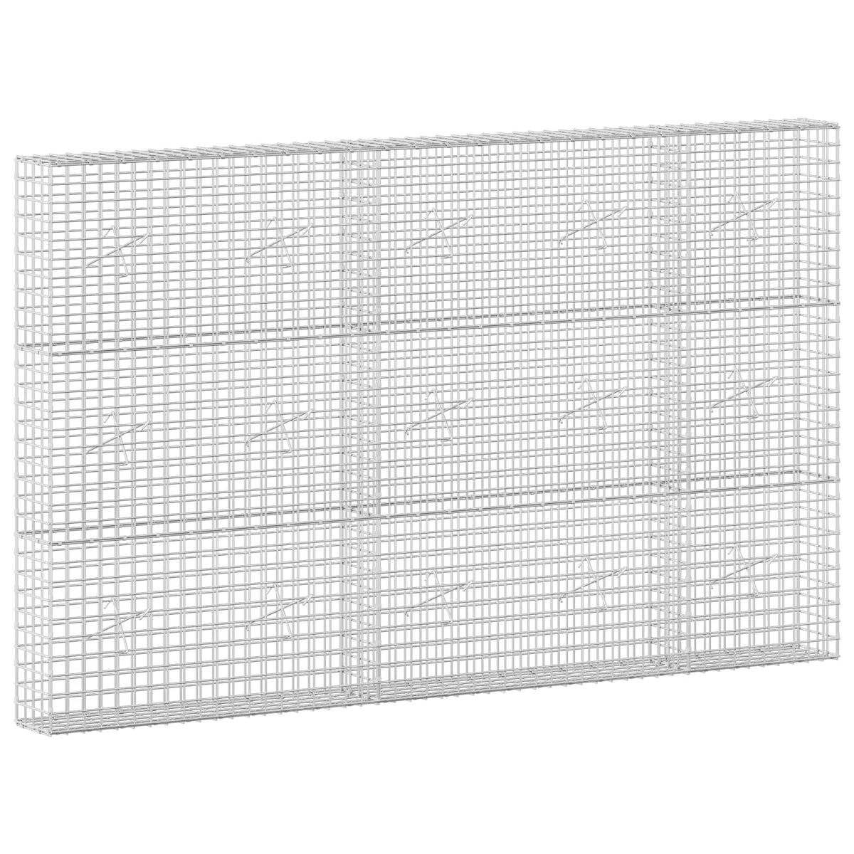 Gabion with 3.5 mm Wire and 5x5 cm Mesh 250x20x150 cm