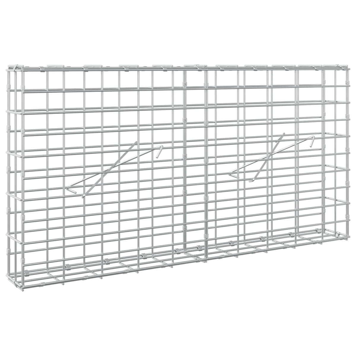 Gabion with 3.5 mm Wire and 5x10 cm Mesh 100x10x50 cm