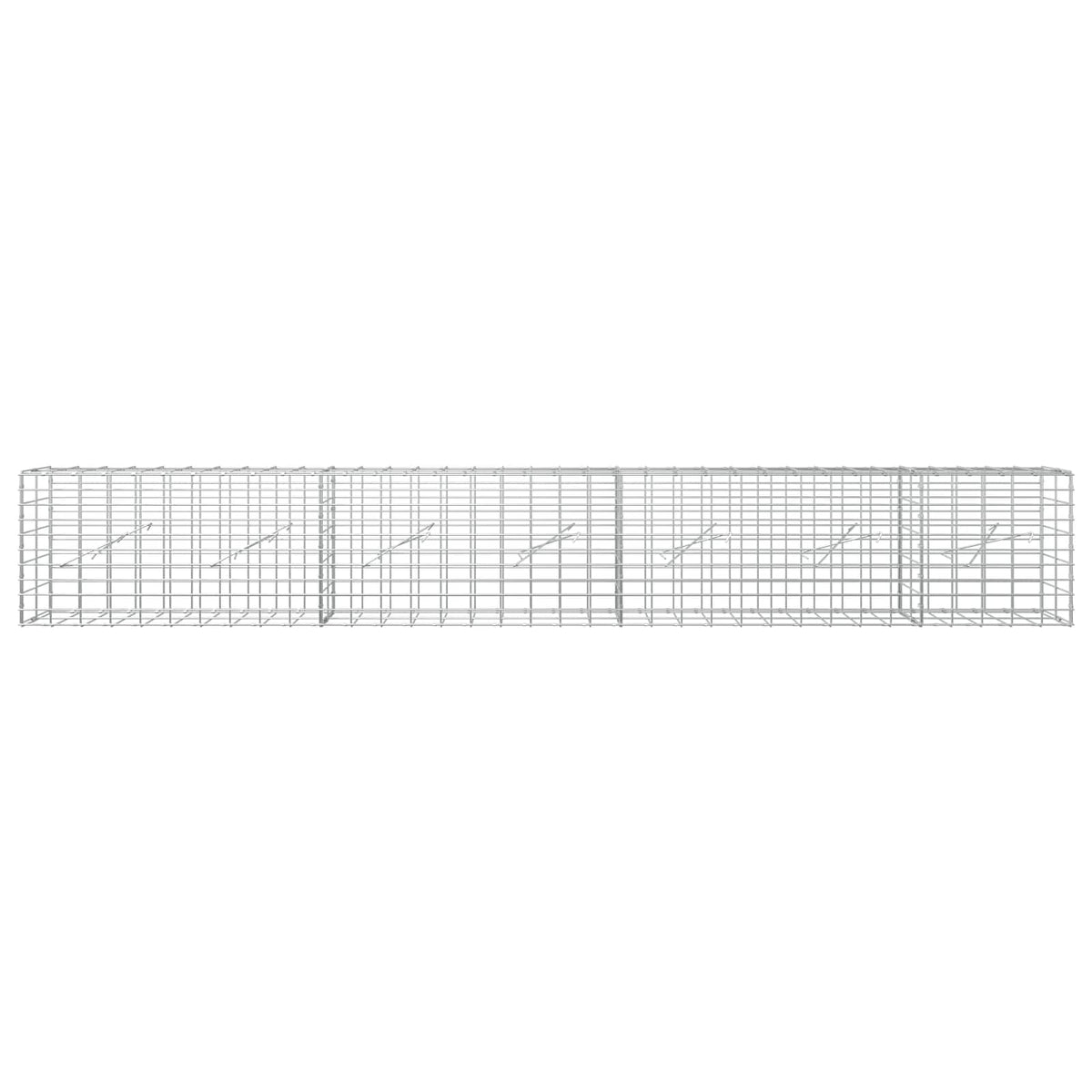 Gabion with 3.5 mm Wire and 5x10 cm Mesh 350x10x50 cm